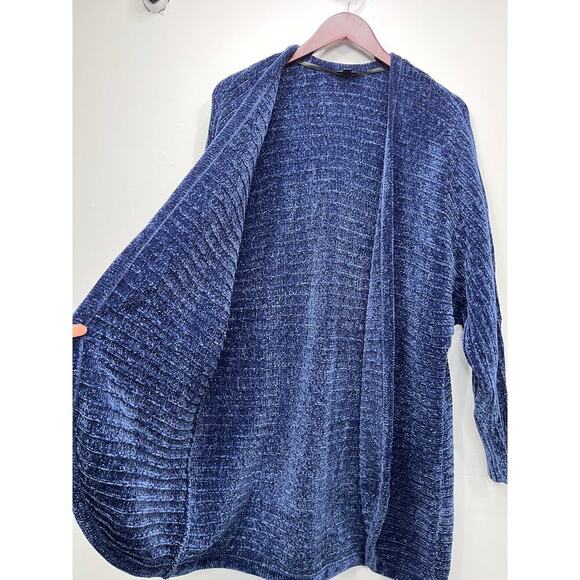 Torrid Chenille Cocoon Open Front Ribbed Sweater / Size-1 - Picture 3 of 14
